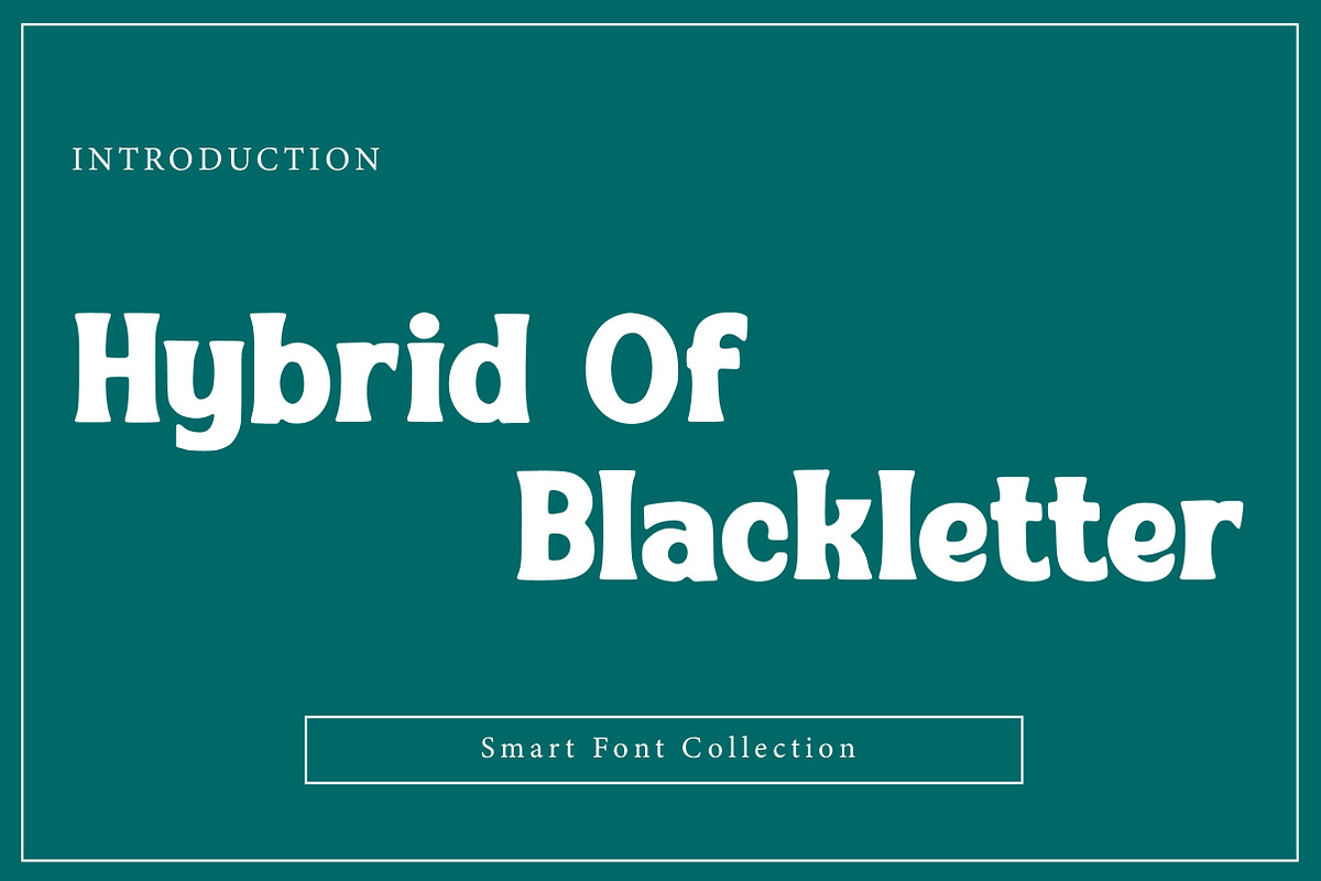 Hybrid Of Blackletter, a Slab Serif Font by Wow Magic (Photo 1 of 3)