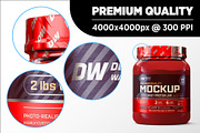 2lb Whey Protein Jar Mockup C2-Pro, a Packaging Mockup by Design Warlord (Thumbnail 12 of 16)