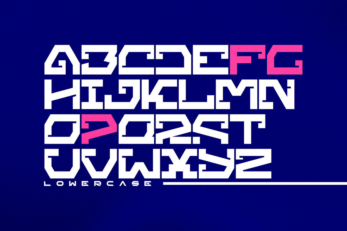 Robot Brain – Display Techno Font, a Symbol Font by figuree studio (Photo 4 of 10)