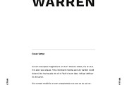 Warren | CV / resume template, a Resume Template by CV house (Thumbnail 6 of 8)