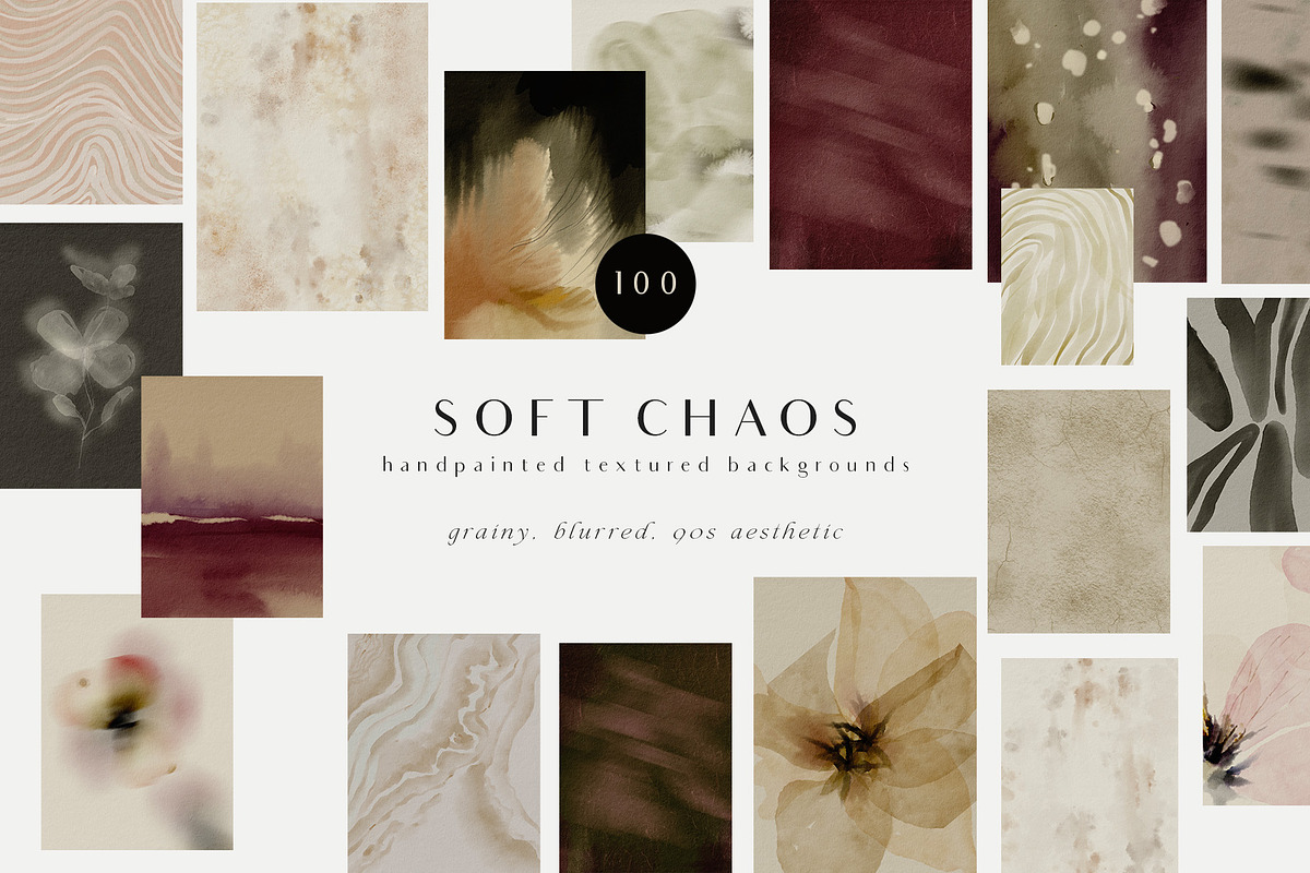 Organic Blurred textured backgrounds, a Background Graphic by Grace Noboa Illustrations (Photo 1 of 20)