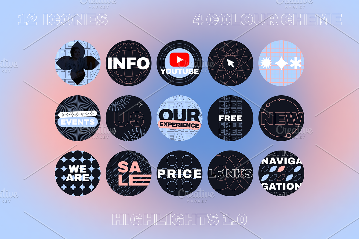 Modern Highlights Icons, an Icon by VHC GRAPHICS (Photo 1 of 4)