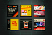 80s Retro Style Social Media Pack, a Flyer Template by The Good Store (Thumbnail 3 of 4)