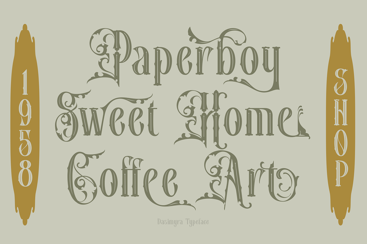 Dasimyra Antique Typeface, a Blackletter Font by TypeClassHeroes (Photo 4 of 10)
