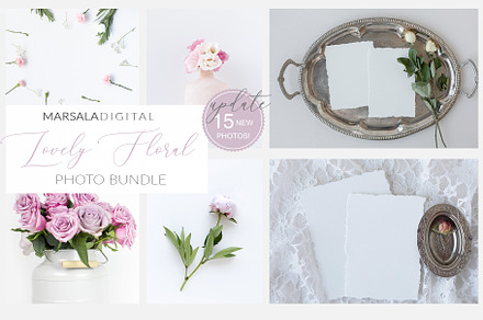 Floral Wedding Photo Bundle, a Background Photo by Marsala Digital