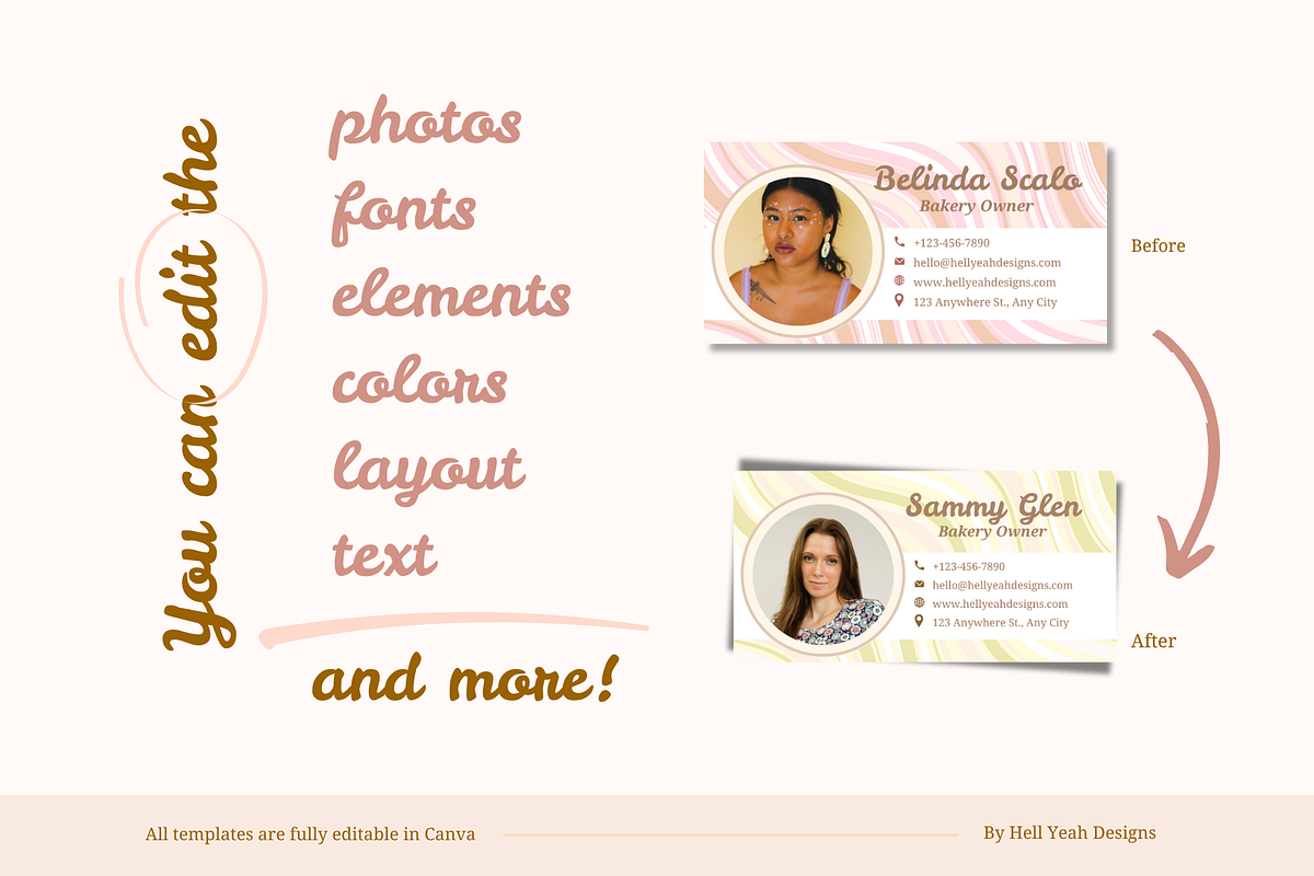 Bakery Email Signature Templates, an Email Template by Hell Yeah Designs (Photo 4 of 5)