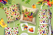 Vegetables. Watercolor, a Decorative Illustration by Ekaterina Mikheeva (Thumbnail 8 of 8)