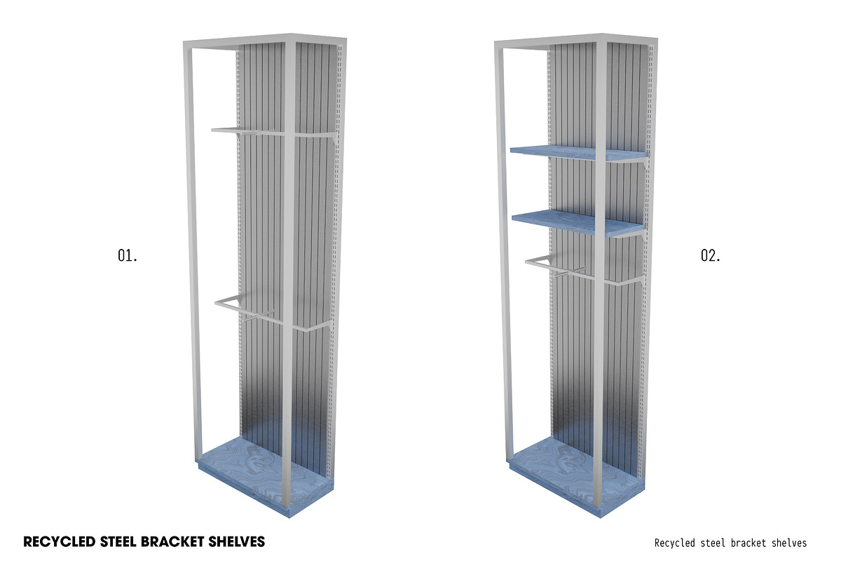 Backwall Blue Steel 3D, a Furniture 3D Model by made_by_nope (Photo 1 of 3)