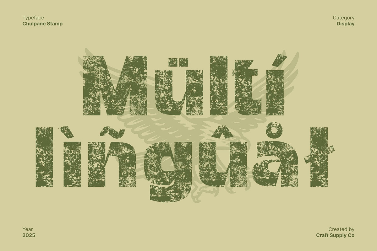 Chulpane Stamp, a Sans Serif Font by Craft Supply Co. (Photo 7 of 8)