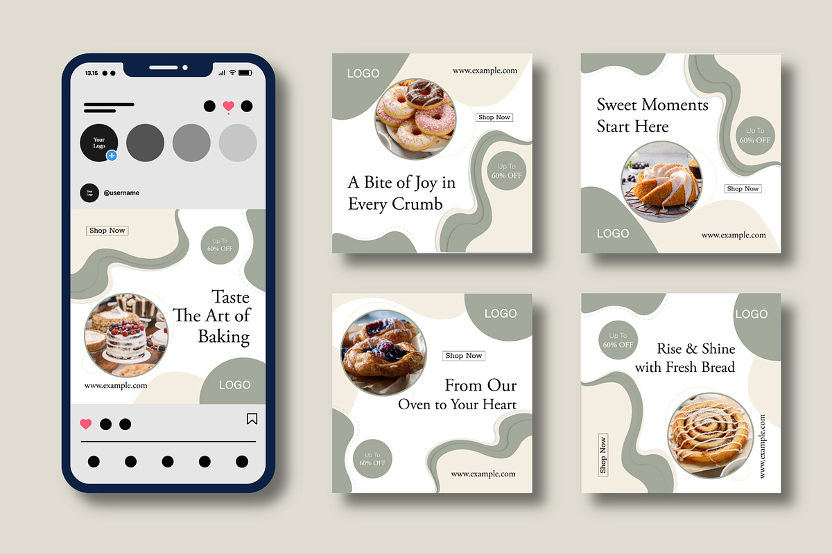 Bakery Shop Social Media Template preview 2