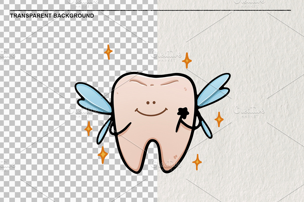 Set of teeth dentistry 15 PNG, a Healthcare Illustration by LOKSKIH (Photo 2 of 4)