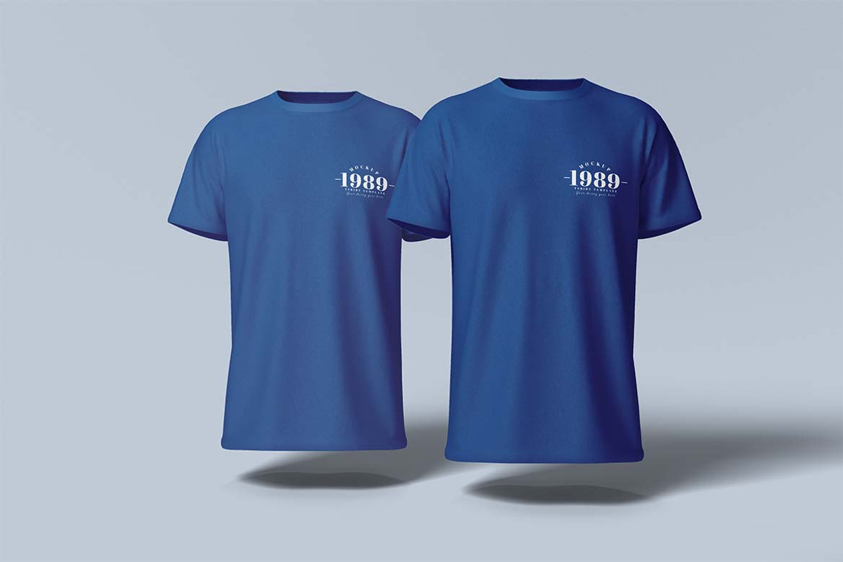 T-Shirt Mockup Front and Back View, a Shirt Mockup by Eka Restu D. Putra (Photo 3 of 5)