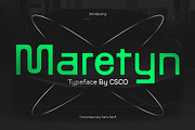 Maretyn – Contemporary Sans Serif, a Sans Serif Font by Craft Supply Co. (Thumbnail 1 of 8)