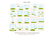 Pastel Instagram Post Canva Template, a Social Media Template by Hellohastore (Thumbnail 2 of 9)