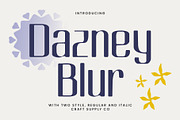 Dazney Blur, a Sans Serif Font by Craft Supply Co. (Thumbnail 1 of 8)