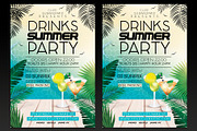 Drinks Summer Party Flyer Template, a Flyer Template by designblends@gmail.com (Thumbnail 1 of 3)