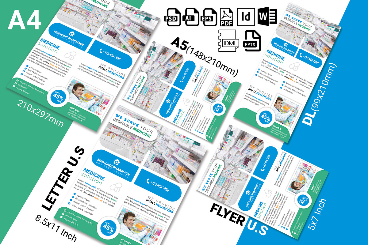 Pharmacy Flyer Template Vol-03, a Flyer Template by Imagine Design Studio