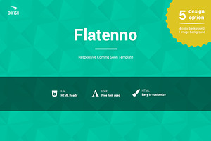Flatenno Responsive Coming Soon 