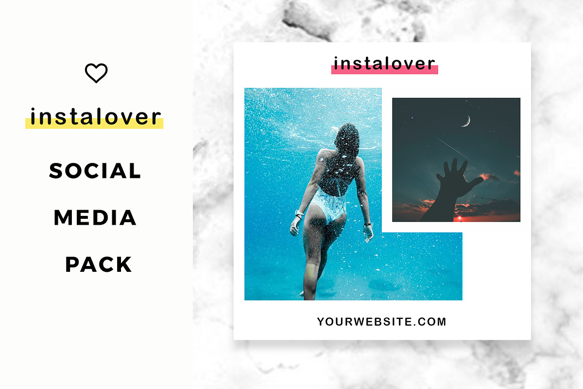 Instalover Instagram SocialMediaPack, a Social Media Template by RedRiver Studio (Photo 7 of 8)