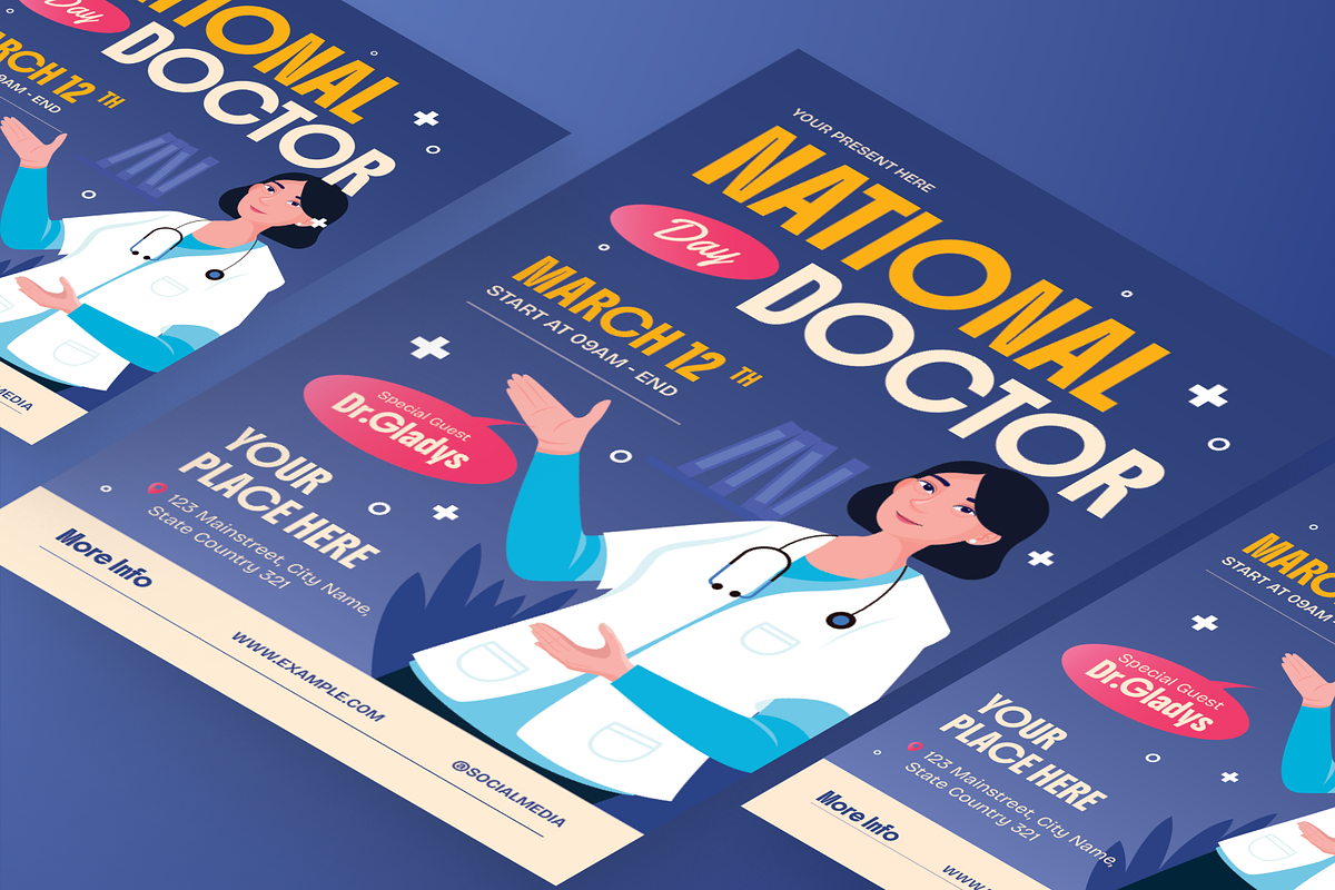 National Doctor's Day Flyer, a Flyer Template by Annora Studio (Photo 6 of 6)