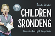 CHILDREN SRONDENG, a Handwritten Font by QR Design Studio (Thumbnail 1 of 7)