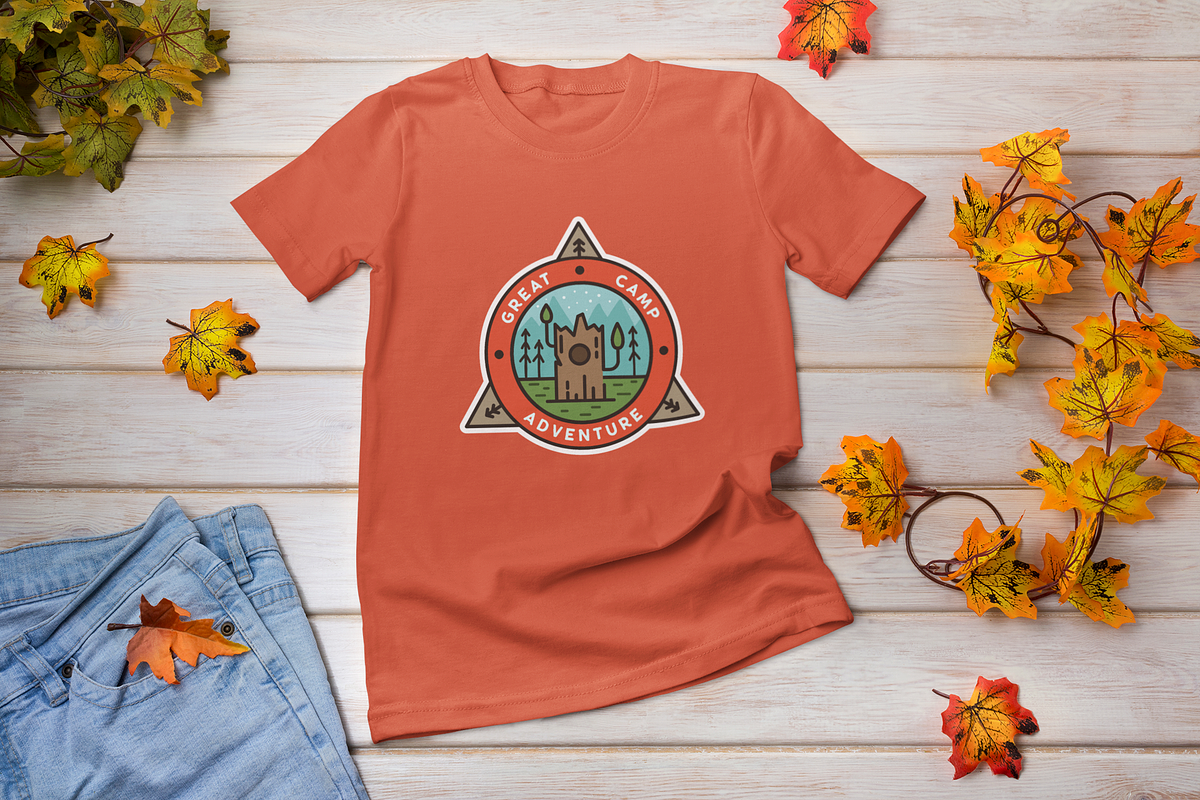 Camping Badges Stickers Pack Vol2, a Branding & Logo Template by JeksonGraphics (Photo 4 of 8)