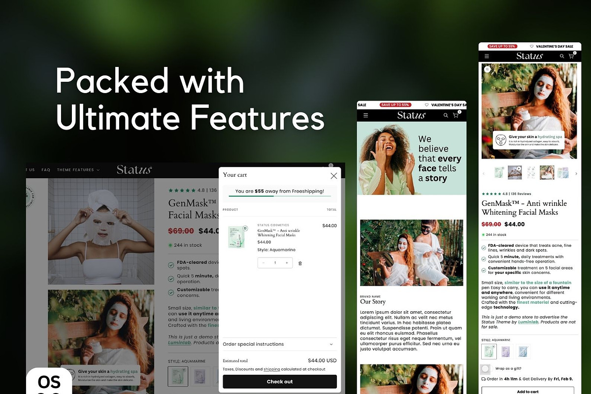 Status Shopify 2.0 Theme, a Shopify Template by Lumin Lab (Photo 7 of 10)