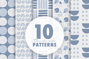 Handmade seamless patterns