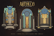 SALE Art Deco Toolkit, a Background Graphic by Cruzine (Thumbnail 7 of 111)