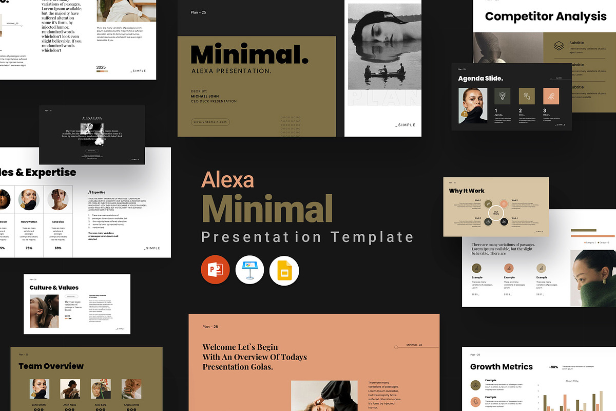 Alexa Minimal Presentation Template, a Presentation Template by Studio Artisan (Photo 1 of 7)