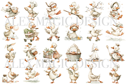 55 Silly Goose Clipart PNGs, an Animal Illustration by Pati Charm Studio (Thumbnail 2 of 9)