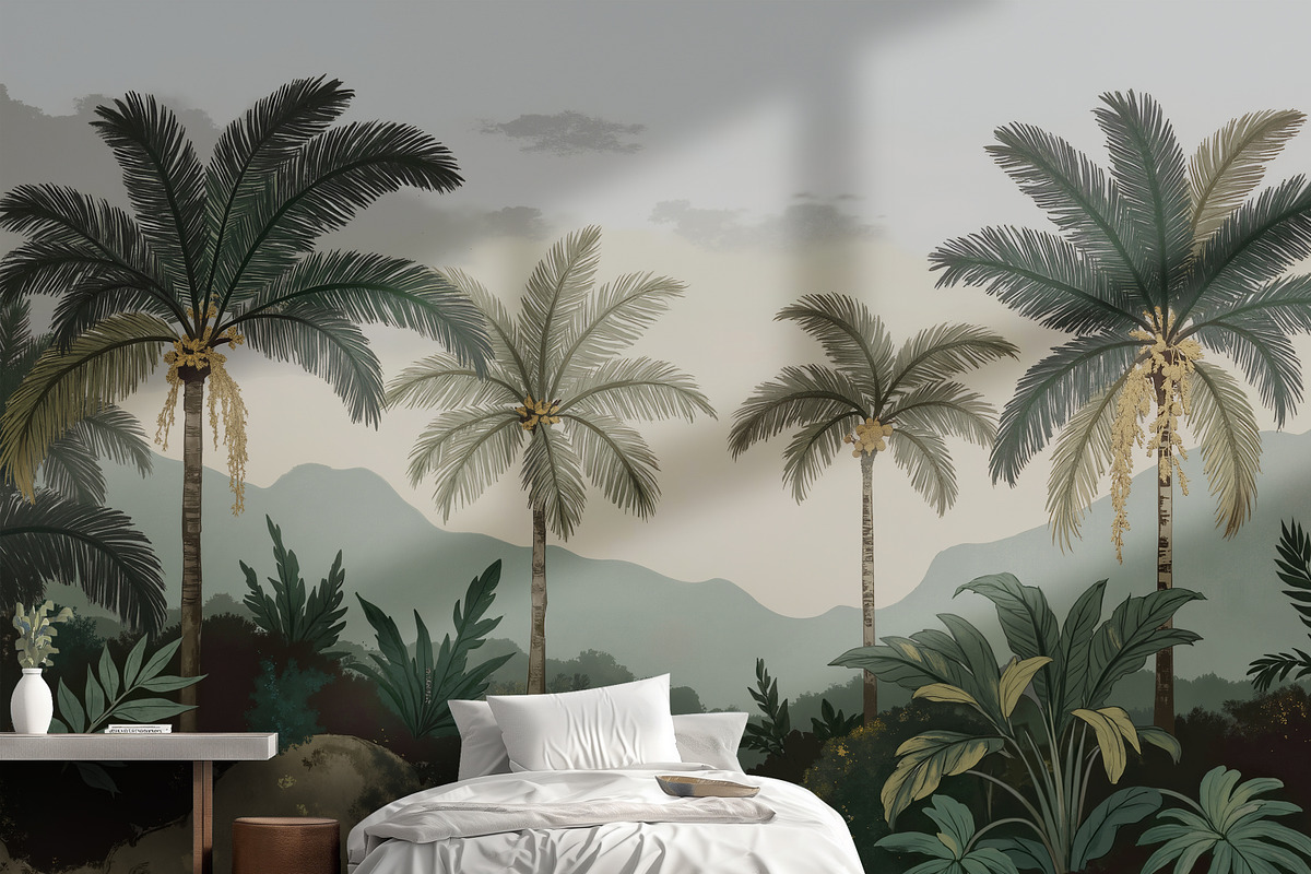 Hand drawn forest building wallpaper, a Wallpaper Graphic by Muzi pear studio (Photo 5 of 10)