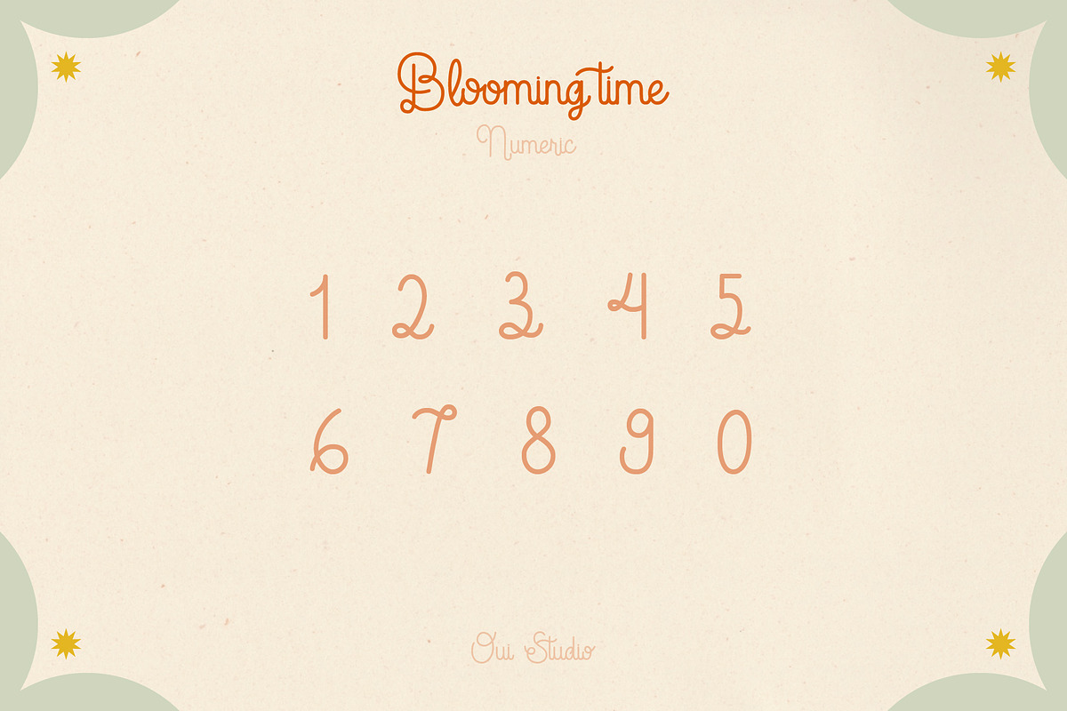 Blooming Time Font, a Script Font by Oui Studio (Photo 4 of 12)