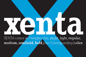 Xenta Serif fonts