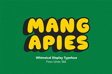 Mang Apies -Playful Display Typeface