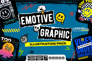 Emotive Graphic Illustration Pack, an Illustration by The BolzStudio
