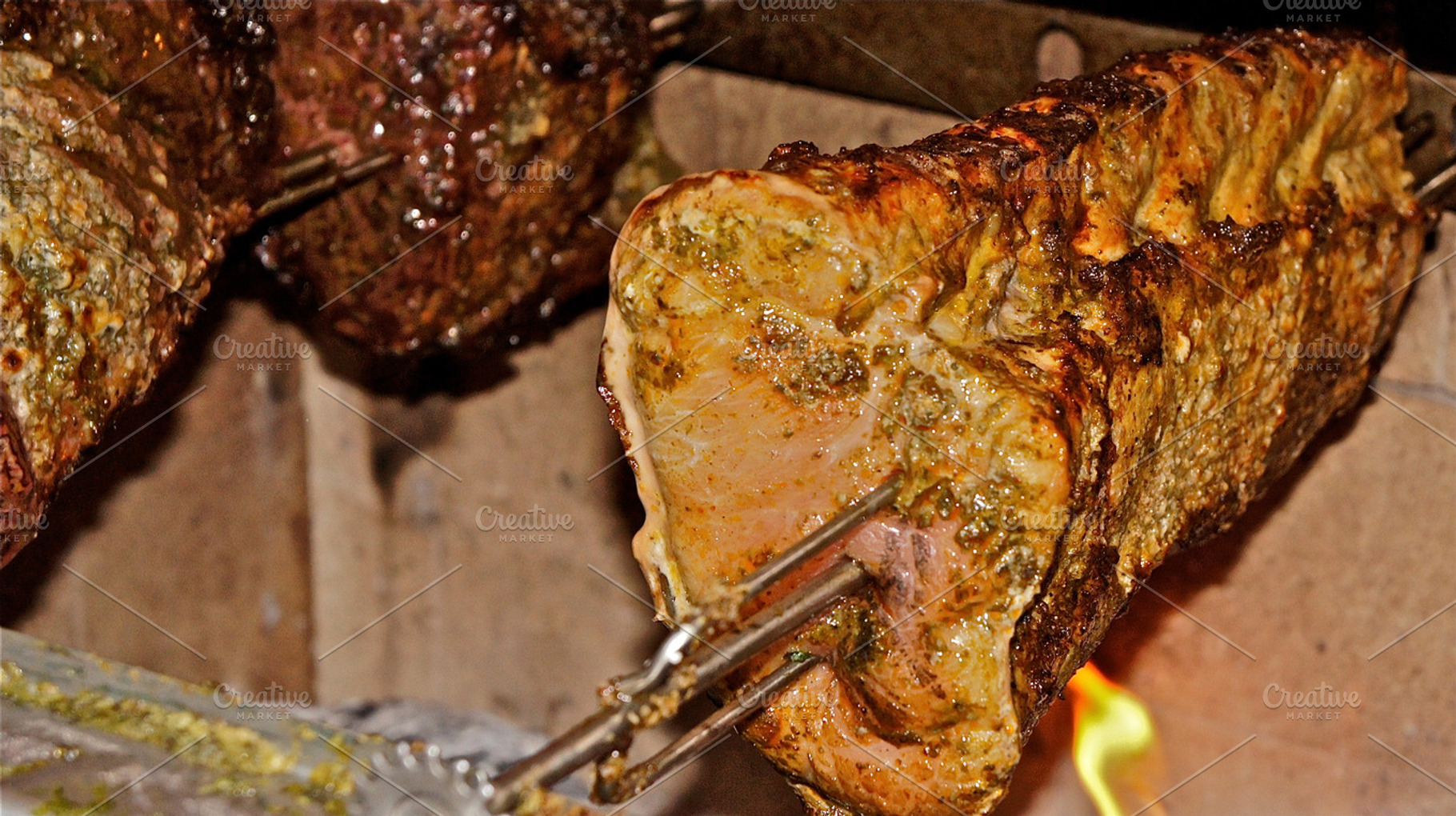 Roasted Pork Spit Flash