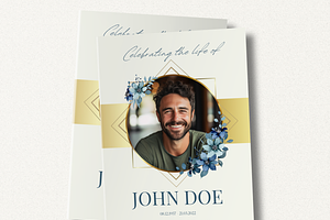 Funeral Program Template Set I Canva