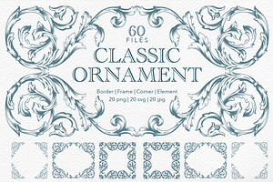 Frames And Borders Ornate Hand Drawn