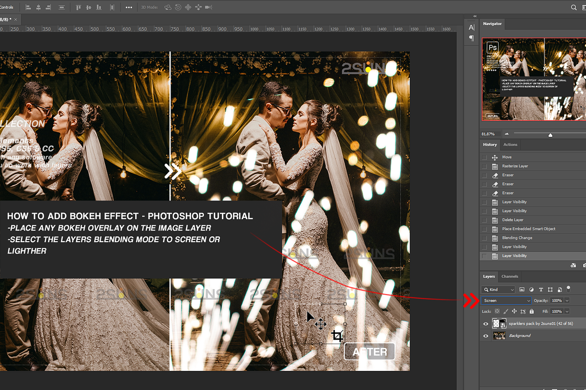 Gold bokeh overlay Photo overlays, an Object Graphic by 2SUNS (Photo 2 of 10)
