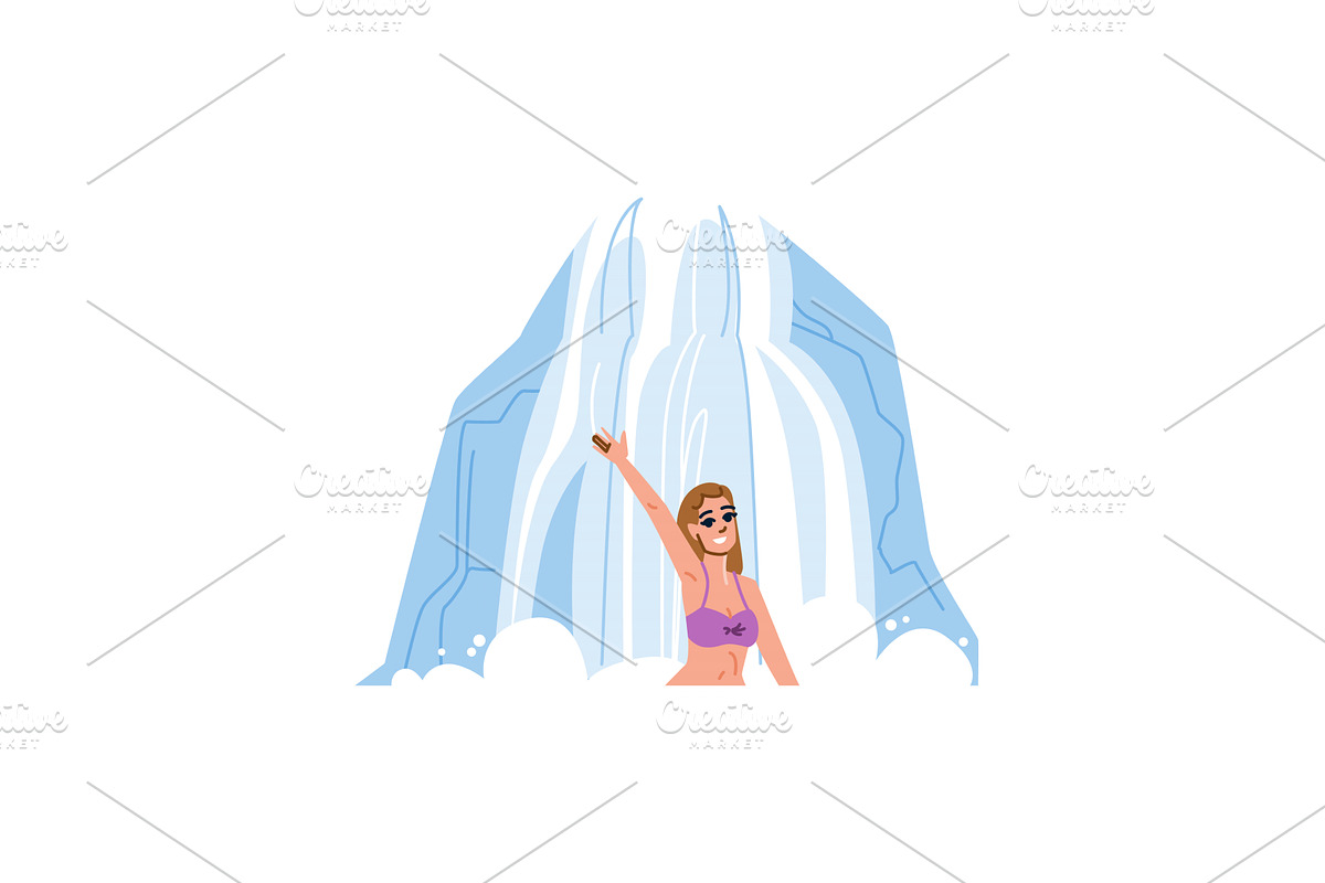 Tourist enjoying refreshing, a Sport Illustration by pikepicture