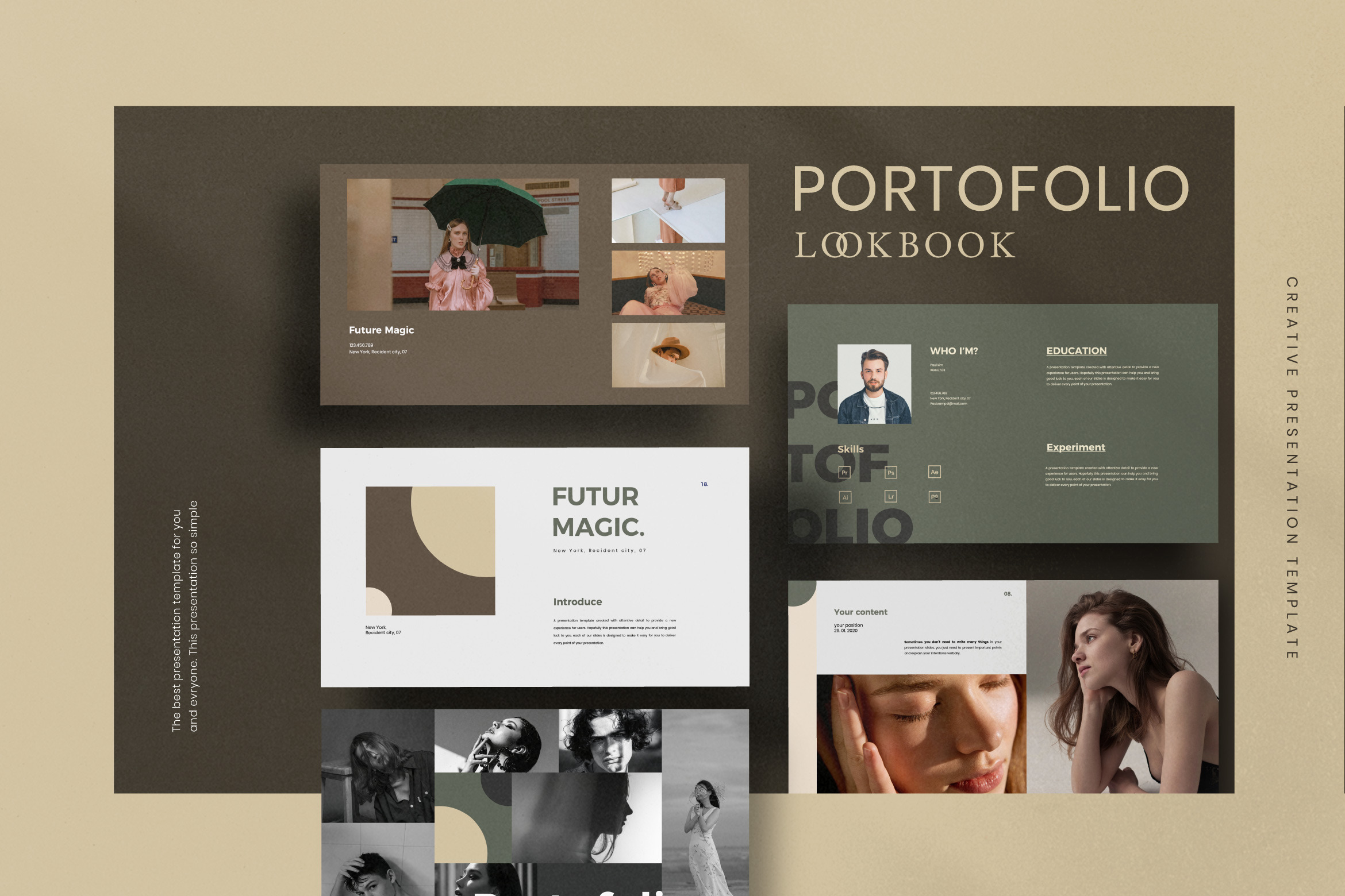 Portfolio Lookbook - Powerpoint | Presentation Templates ~ Creative Market