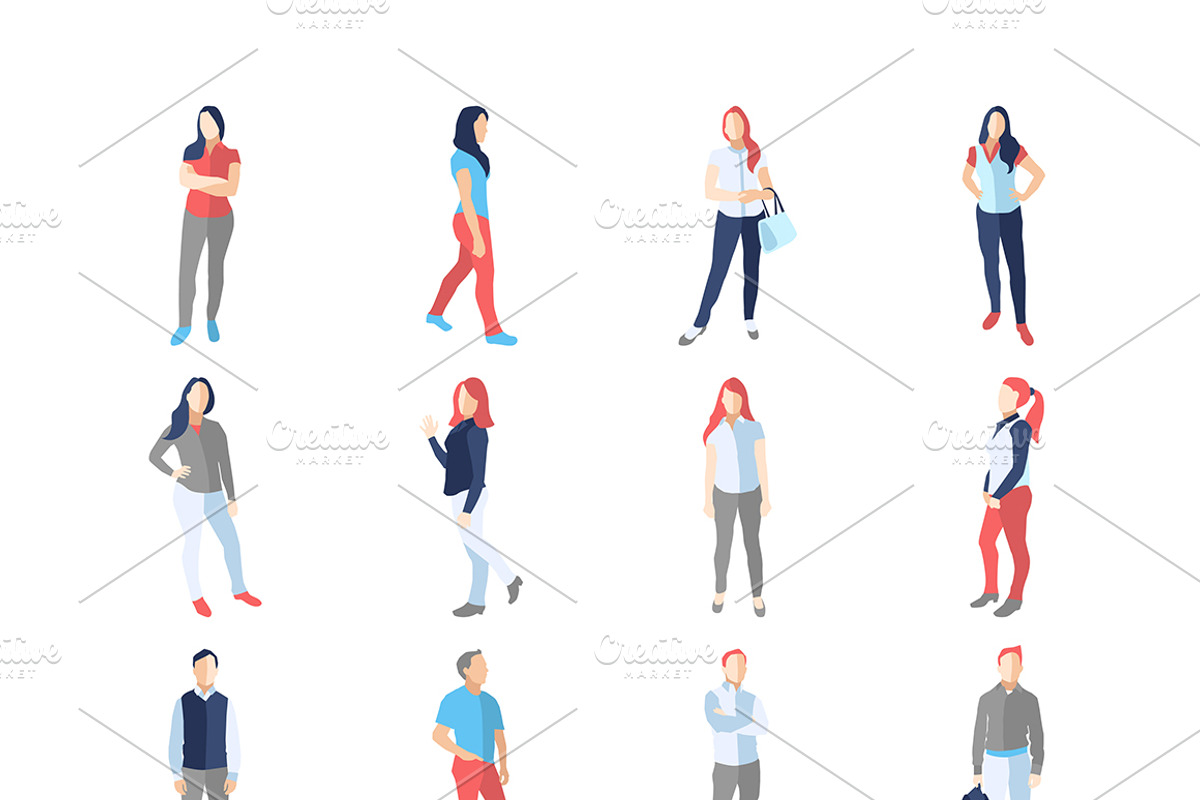 92 People Casual Poses SUPER BUNDLE, a Person Illustration by Boyko Pictures (Photo 2 of 6)