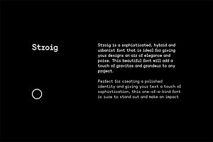 STROIG - Hybrid Urbanist Font Family