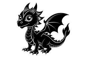 Baby dragon, an Illustration by Mark1987