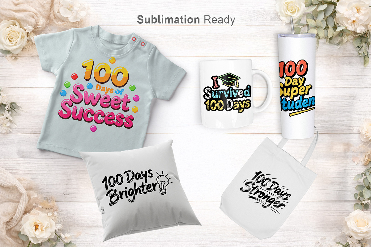 Kid Drawn 100 Days of School Clipart, an Illustration by Artnoy (Photo 6 of 8)