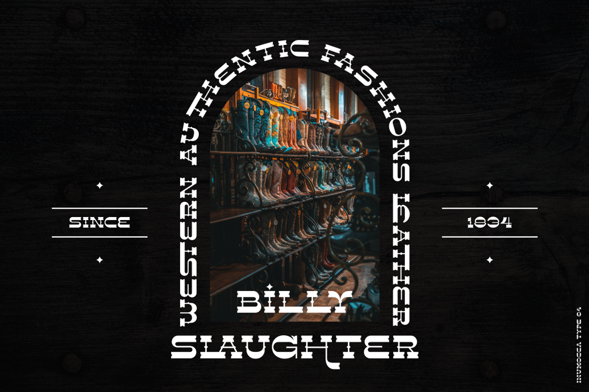 The BUCKAROOZ, a Serif Font by inumocca_type (Photo 2 of 11)