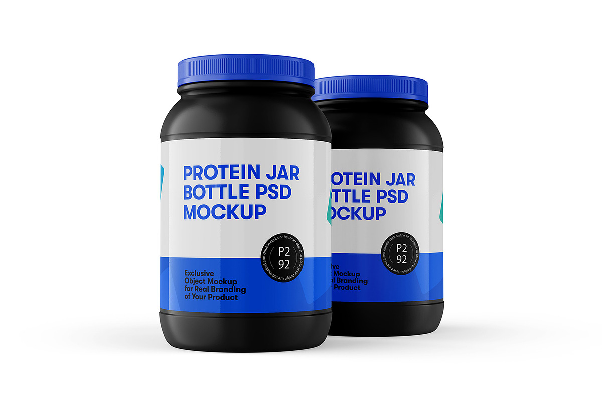 Protein Jar Bottle Mockup, a Cups & Container Mockup by Ram Studio (Photo 10 of 17)