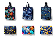 Christmas star patterns., a Pattern Graphic by KENO Mascots (Thumbnail 4 of 4)