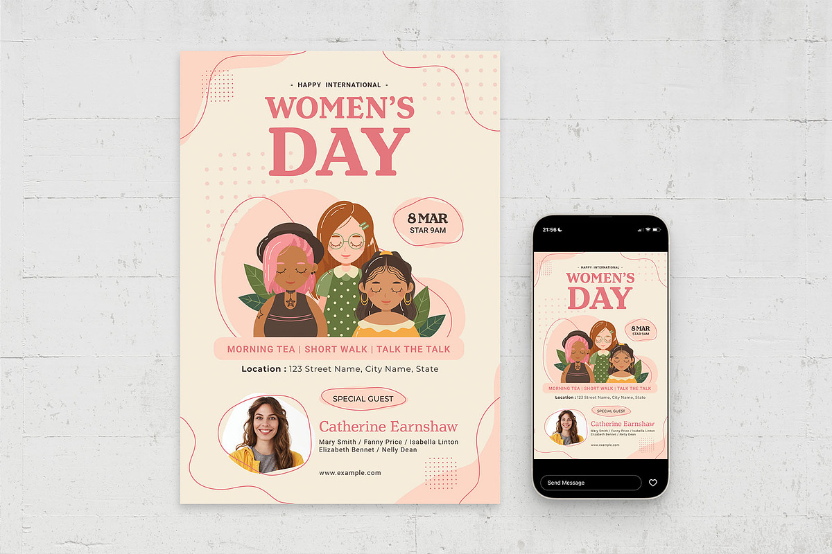 Women's Day Flyer Template, a Flyer Template by BrandPacks (Photo 2 of 4)